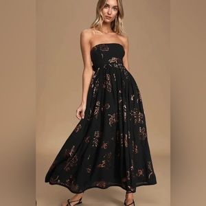 Free People Strapless Dress size M NWT